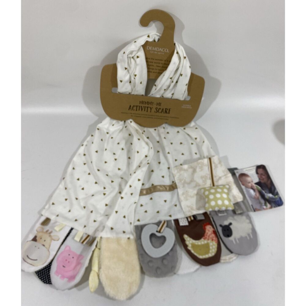 DEMDACO Mommy and Me Activity Sensory Scarf Farm Animals